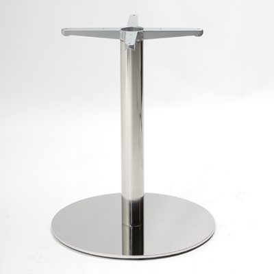 TSA Metal Polemo BP - Flat Disc Stainless Steel Table Base